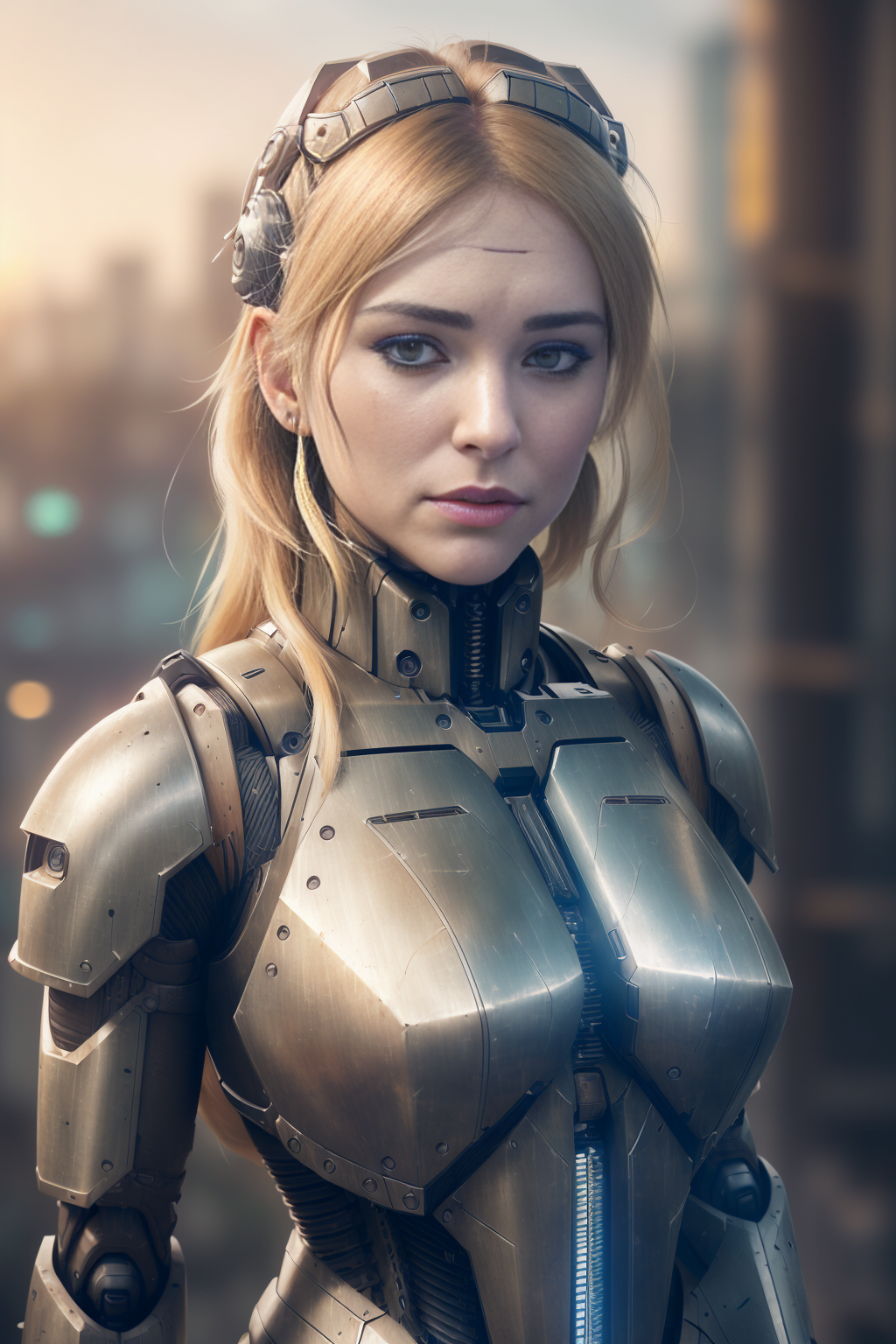 00645-1837321454-realistic photo of ((woman in a hulking hydraulic biomechanical exoskeleton armored robot)), (detailed face), sunset, sweaty, gr.png